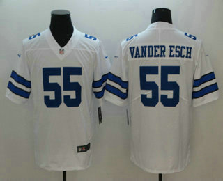 Men's Dallas Cowboys #55 Leighton Vander Esch White 2018 Vapor Untouchable Stitched NFL Nike Limited Jersey