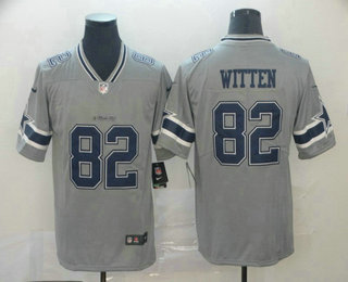 Men's Dallas Cowboys #82 Jason Witten Grey 2019 Inverted Legend Stitched NFL Nike Limited Jersey