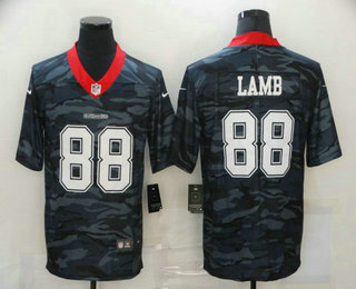 Men's Dallas Cowboys #88 CeeDee Lamb  2020 Camo Limited Stitched Nike NFL Jersey