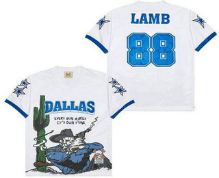 Men's Dallas Cowboys #88 CeeDee Lamb Limited White Fashion Football Jersey