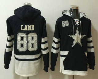 Men's Dallas Cowboys #88 CeeDee Lamb NEW Black Pocket Stitched NFL Pullover Hoodie