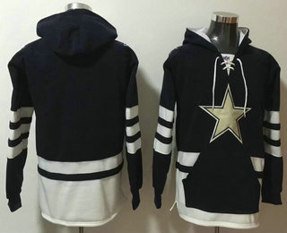 Men's Dallas Cowboys Blank NEW Black Pocket Stitched NFL Pullover Hoodie