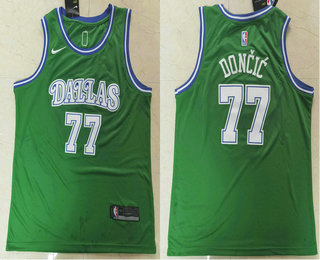 Men's Dallas Mavericks #77 Luka Doncic Black 2019 City Edition NBA Swingman Stitched Nike NBA Jersey