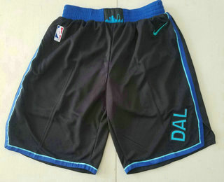 Men's Dallas Mavericks Black 2019 City Edition NBA Swingman Stitched NBA Shorts