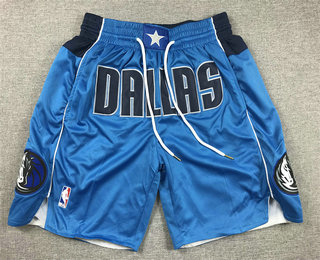 Men's Dallas Mavericks Blue 2023 Just Don Shorts