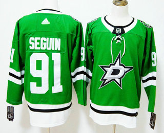 Men's Dallas Stars #91 Tyler Seguin Green 2017-2018 Hockey Adidas Stitched NHL Jersey