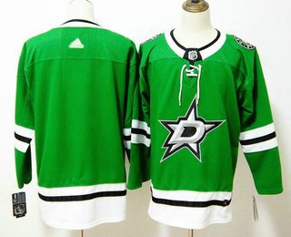 Men's Dallas Stars Blank Green 2017-2018 Hockey Adidas Stitched NHL Jersey