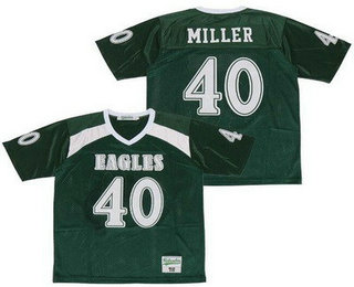 Men's DeSoto High School Eagles #40 Von Miller Green Football Jersey