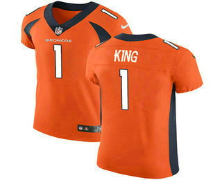 Men's Denver Broncos #1 Marquette King Orange 2018 Vapor Untouchable Stitched NFL Nike Elite Jersey