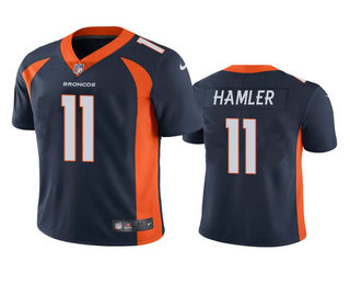 Men's Denver Broncos #11 K.J. Hamler Navy 2020 NFL Draft Vapor Limited Jersey