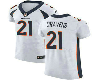 Men's Denver Broncos #21 Su'a Cravens White 2017 Vapor Untouchable Stitched NFL Nike Elite Jersey