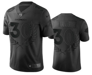 Men's Denver Broncos #30 Terrell Davis Nike Black NFL MVP Limited Edition Jersey