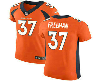 Men's Denver Broncos #37 Royce Freeman Orange 2017 Vapor Untouchable Stitched NFL Nike Elite Jersey