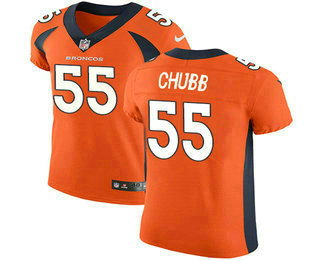Men's Denver Broncos #55 Bradley Chubb Orange 2018 Vapor Untouchable Stitched NFL Nike Elite Jersey