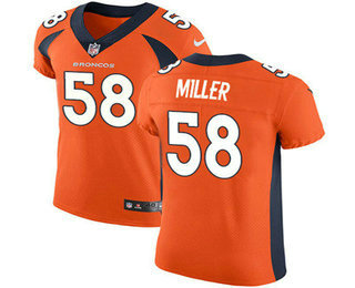 Men's Denver Broncos #58 Von Miller Orange 2017 Vapor Untouchable Stitched NFL Nike Elite Jersey