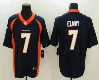 Men's Denver Broncos #7 John Elway Navy Blue 2017 Vapor Untouchable Stitched NFL Nike Limited Jersey