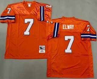 Men's Denver Broncos #7 John Elway Orange 1994 Throwback Jersey