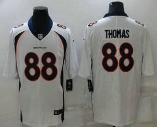 Men's Denver Broncos #88 Demaryius Thomas White 2017 Vapor Untouchable Stitched NFL Nike Limited Jersey