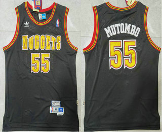 Men's Denver Nuggets #55 Dikembe Mutombo Navy Blue Soul Swingman NBA Jersey