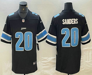 Men's Detroit Lions #20 Barry Sanders Black 2017 Vapor Untouchable Stitched Nike Limited Jersey