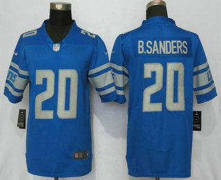 Men's Detroit Lions #20 Barry Sanders Royal Blue Team Color 2017 Vapor Untouchable Stitched NFL Nike Limited Jersey