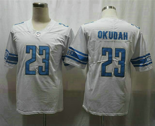 Men's Detroit Lions #23 Jeff Okudah White 2020 Vapor Untouchable Stitched NFL Nike Limited Jersey