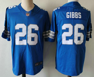 Men's Detroit Lions #26 Jahmyr Gibbs Limited Blue 2024 Vapor Stitched Jersey