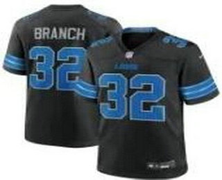 Men's Detroit Lions #32 Brian Branch Limited Black Vapor Jersey