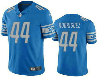 Men's Detroit Lions #44 Malcolm Rodriguez Limited Blue Vapor Jersey