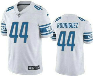 Men's Detroit Lions #44 Malcolm Rodriguez Limited White Vapor Jersey