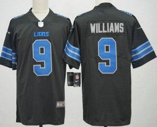 Men's Detroit Lions #9 Jameson Williams Limited Black Vapor Jersey