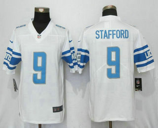 Men's Detroit Lions #9 Matthew Stafford White 2017 Vapor Untouchable Stitched NFL Nike Limited Jersey