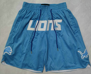 Men's Detroit Lions Blue Just Don Shorts