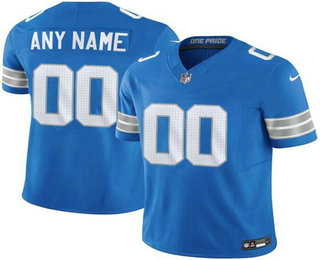 Men's Detroit Lions Customized Limited Blue 2024 FUSE Vapor Jersey