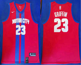 Men's Detroit Pistons #23 Blake Griffin NEW Red 2020 City Edition NBA Swingman Jersey