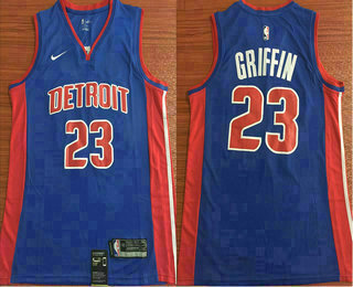 Men's Detroit Pistons #23 Blake Griffin New Blue 2019 Nike Swingman Stitched NBA Jersey