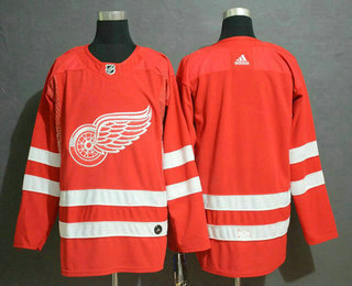 Men's Detroit Red Wings Blank Red Drift Fashion Adidas Stitched NHL Jersey