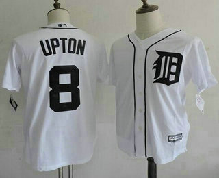 Men's Detroit Tigers #8 Justin Upton Official Authentic Collection Player Jersey