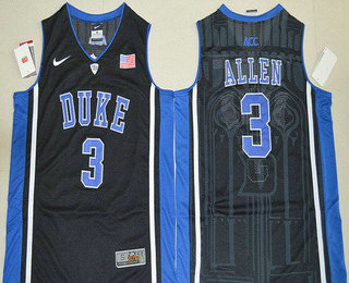 Men's Duke Blue Devils #3 Garyson Allen Black College Basketball Nike Swingman Stitched 2017 NCAA Jersey