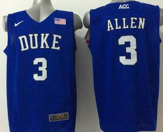 Men's Duke Blue Devils #3 Grayson Allen 2015 Blue Jersey