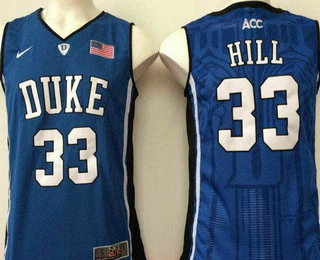 Men's Duke Blue Devils #33 Grant Hill Royal Blue College Basketball Stitched Nike Swingman Jersey