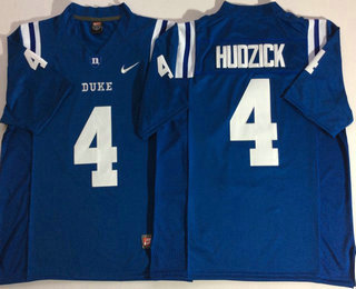 Men's Duke Blue Devils #4 Myles Hudzick Royal Blue College Basketball Swingman Jersey