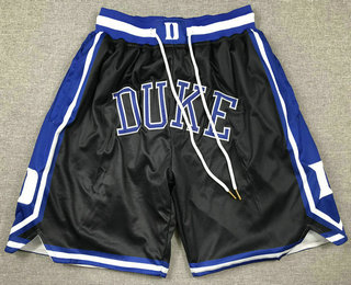 Men's Duke Blue Devils Black Just Don Shorts