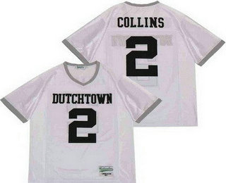 Men's Dutchtown High School Griffins #2 Landon Collins White Football Jersey