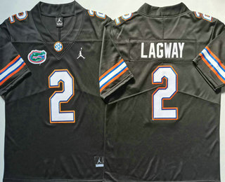 Men's Florida Gators #2 DJ Lagway Black College Football Jersey