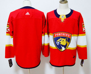 Men's Florida Panthers Blank Red 2017-2018 Hockey Adidas Stitched NHL Jersey