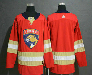 Men's Florida Panthers Blank Red Drift Fashion Adidas Stitched NHL Jersey