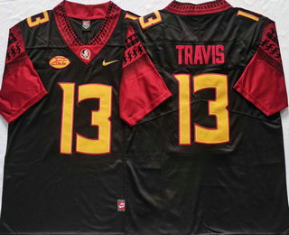 Men's Florida State Seminoles #13 Jordan Travis Black 2013 Vapor Untouchable Stitched Nike Jersey