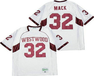 Men's Fort Pierce Westwood High School #32 Khalil Mack White Football Jersey
