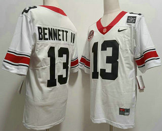 Men's Georgia Bulldogs #13 Stetson Bennett IV Black 40TH 2022 Vapor Untouchable Stitched Nike NCAA Jersey